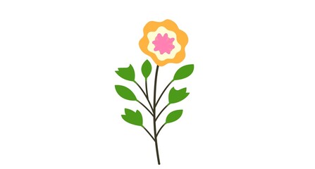 bouquet of flowers on a white background.