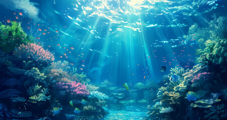 A beautiful underwater scene