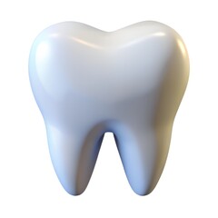 A white tooth is displayed against a white backdrop