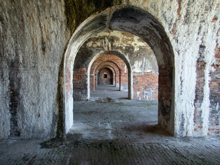 Fototapeta premium Arched Tunnel in a fort