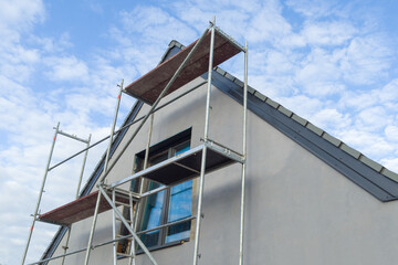 Scaffolding on Residential Building