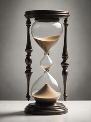 In the silent passage of time, the hourglass stands as a tangible symbol of the eternal march of seconds and minutes.