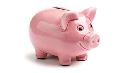 Obraz premium Piggy bank isolated on white