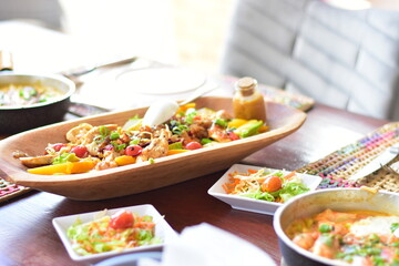 A culinária da França compreende uma grande variedade de pratos e de grande prestígio no mundo, principalmente no ocidente. A grande variedade de queijos, vinhos, carnes e doces é presente