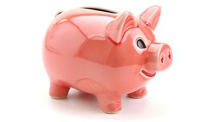 Obraz premium Piggy bank isolated on white