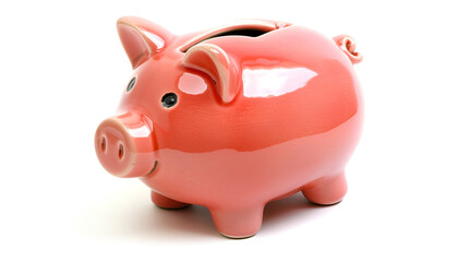 Obraz premium Piggy bank isolated on white