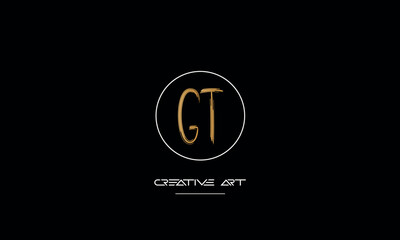 GT, TG, G, T abstract letters logo monogram