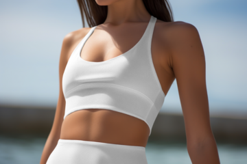 Women's active wear png, transparent mockup