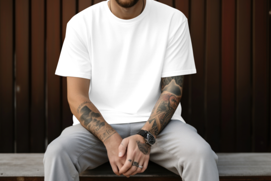 Streetwear t-shirt png, transparent mockup