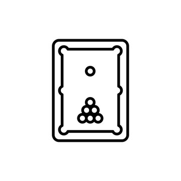 recommend clip art: Billiard outline icons, minimalist vector illustration ,simple transparent graphic element .Isolated on white background