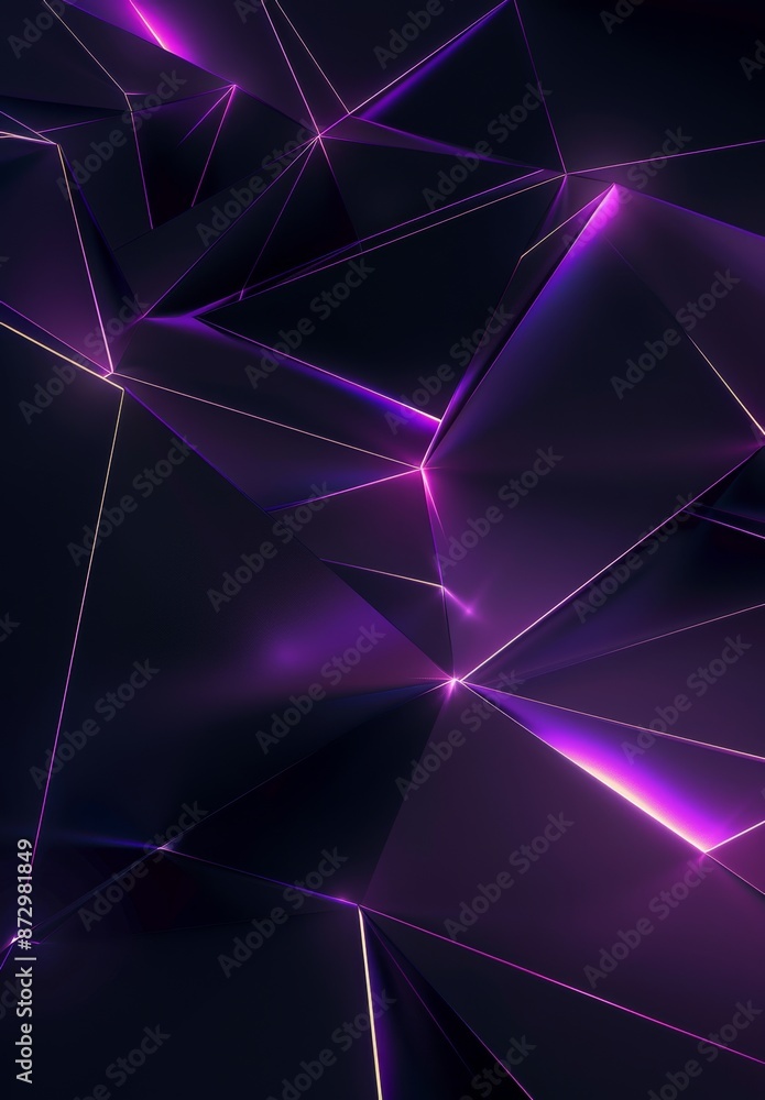 Poster a dark abstract futuristic background with neon lines. nylon lines and shapes. multi-color glow, blu