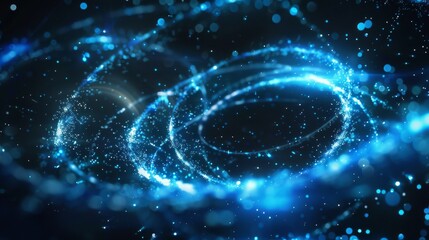 3d rendering of space-time portal with abstract red grid and cosmic wormhole. Funnel-shaped tunnel. Spiral Technology.