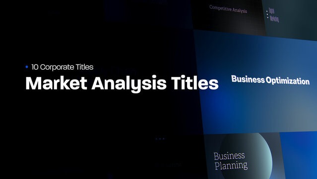 Market Analysis Titles | 10 Motion Titles with Control Panels