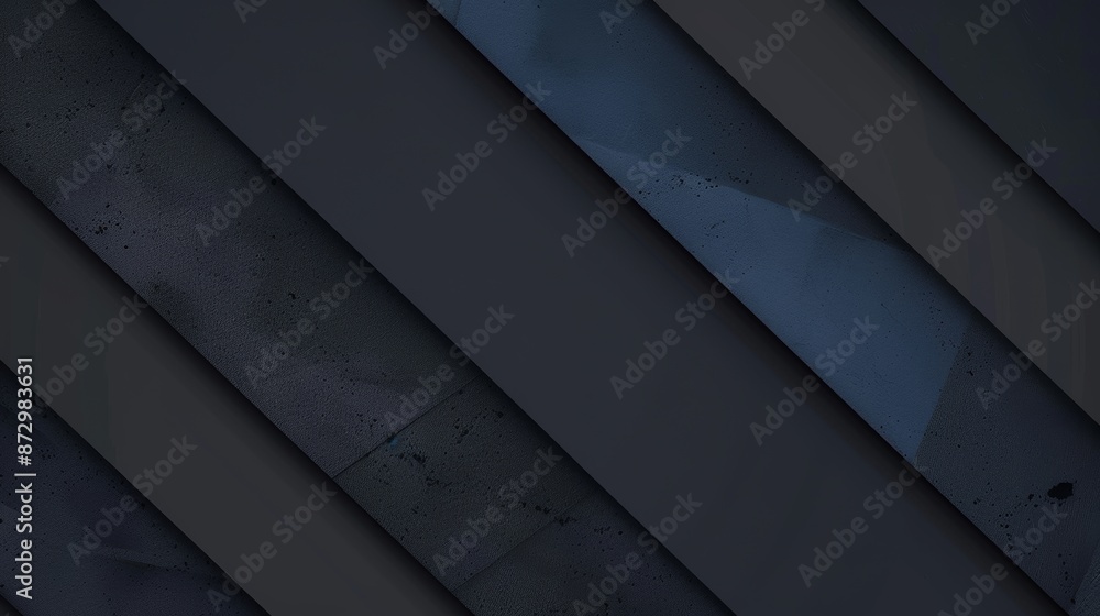Poster an abstract 3d parallelepiped shape material structure pattern on dark gray background. a three-dime