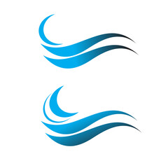 Naklejka premium abstract blue wave