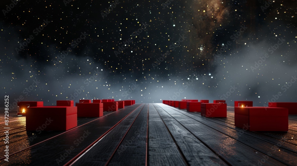 Poster this is a space environment, ready for you to place your characters in it. 3d rendering is included