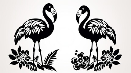 Flamingo and Floral