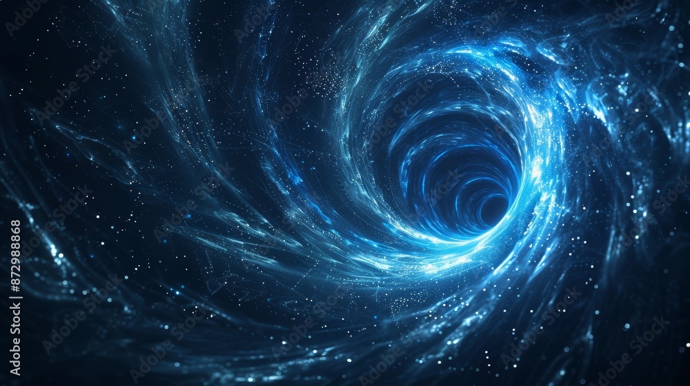 Aufkleber an abstract red grid wormhole. a futuristic 3d portal. a cosmic wormhole. a funnel-shaped tunnel. sp