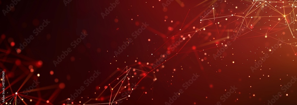 Poster 3d rendering of abstract digitally connected dots. technology background. network connection structu