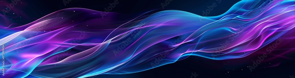Poster 3d rendering of a network of triangles connecting dots and lines. a futuristic polygonal background 