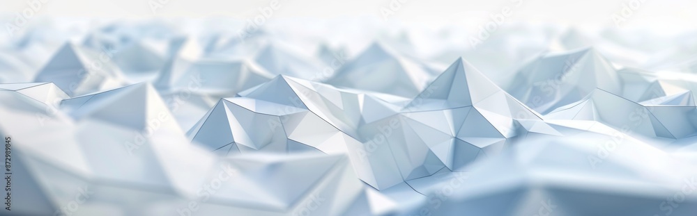 Aufkleber white and gray geometric pattern with abstract triangles