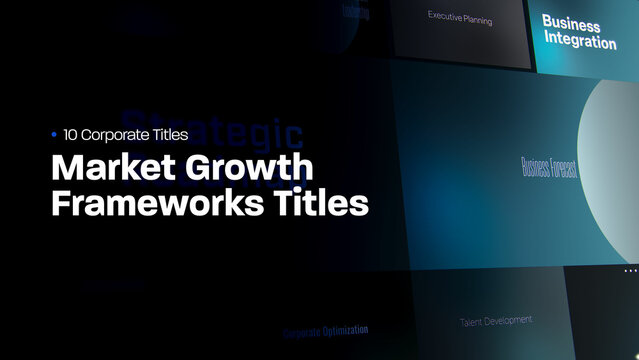 Market Growth Frameworks Titles | 10 Motion Titles with Control Panels