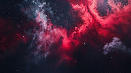 This colorful red galaxy is perfect for digital marketing. It has generative AI.