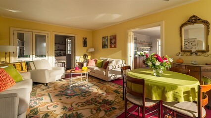 Sunny Yellow Living Room