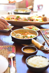 A culinária da França compreende uma grande variedade de pratos e de grande prestígio no mundo, principalmente no ocidente. A grande variedade de queijos, vinhos, carnes e doces é presente