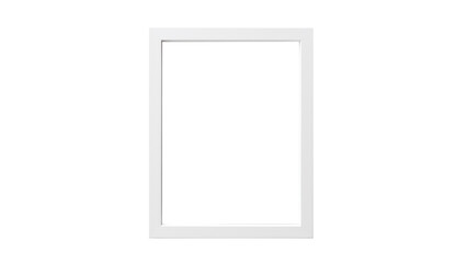 White photo frame cutout