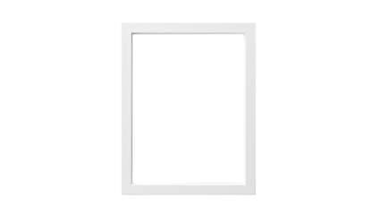 White photo frame cutout