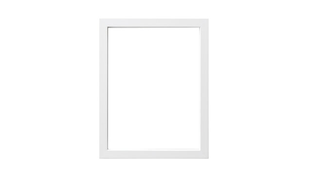 White photo frame cutout