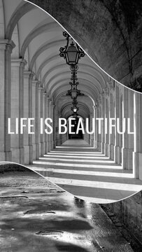 Life is Beautiful Moments of Life. Vertical Stories Opener for Social Media.