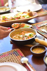 A culinária da França compreende uma grande variedade de pratos e de grande prestígio no mundo, principalmente no ocidente. A grande variedade de queijos, vinhos, carnes e doces é presente