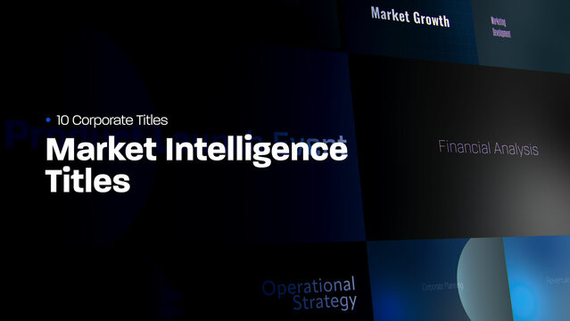 Market Intelligence Titles | 10 Motion Titles with Control Panels