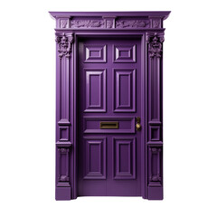 Purple Doorway with Golden Details