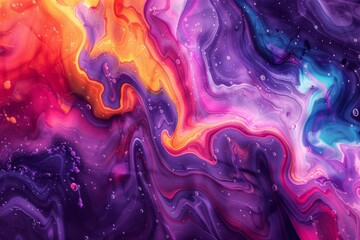 Fototapeta premium Abstract Colorful Fluid Art
