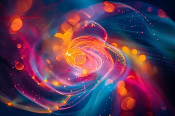 Obraz premium Abstract Colorful Light Swirls