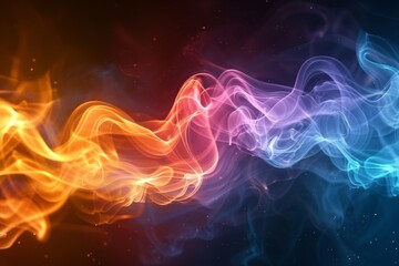 Colorful Abstract Smoke Art