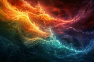 Obraz premium Abstract Neon Fire