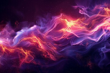 Obraz premium Vibrant Abstract Smoke Design