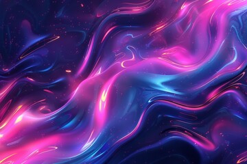 Obraz premium Vibrant Abstract Digital Fluid Art