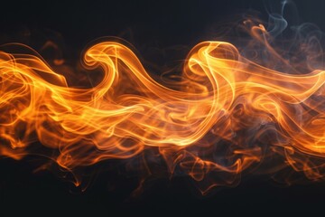 Dynamic Abstract Flame Artwork