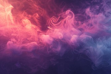 Obraz premium Colorful Ethereal Smoke Abstract Background