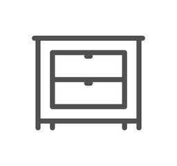 Cooking and kitchen related icon outline and linear vector.	
