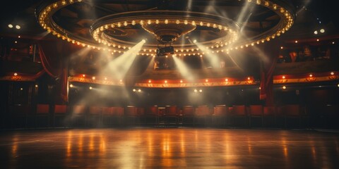 Obraz premium Stage Lights in a Theater