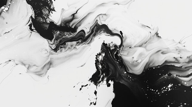 water splash isolated on black background, black and white abstract background, black and white background, glitch aesthetic, fluid background