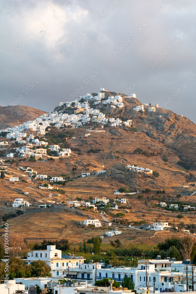 Wall mural serifos, a greek island located in the aegean sea. cyclades