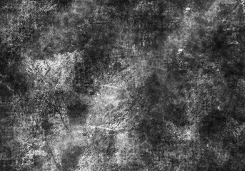 Abstract Black Watercolour Painting Texture Background