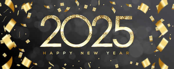 2025 Happy New Year Greeting Card